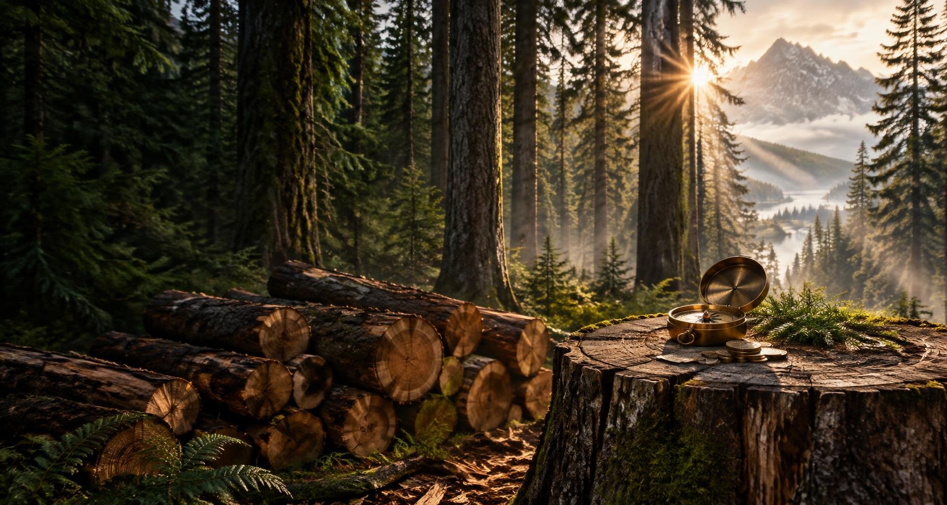 ISA Corp Fieldnotes: evergreen forest, stacked timber and a compass for independent financial research